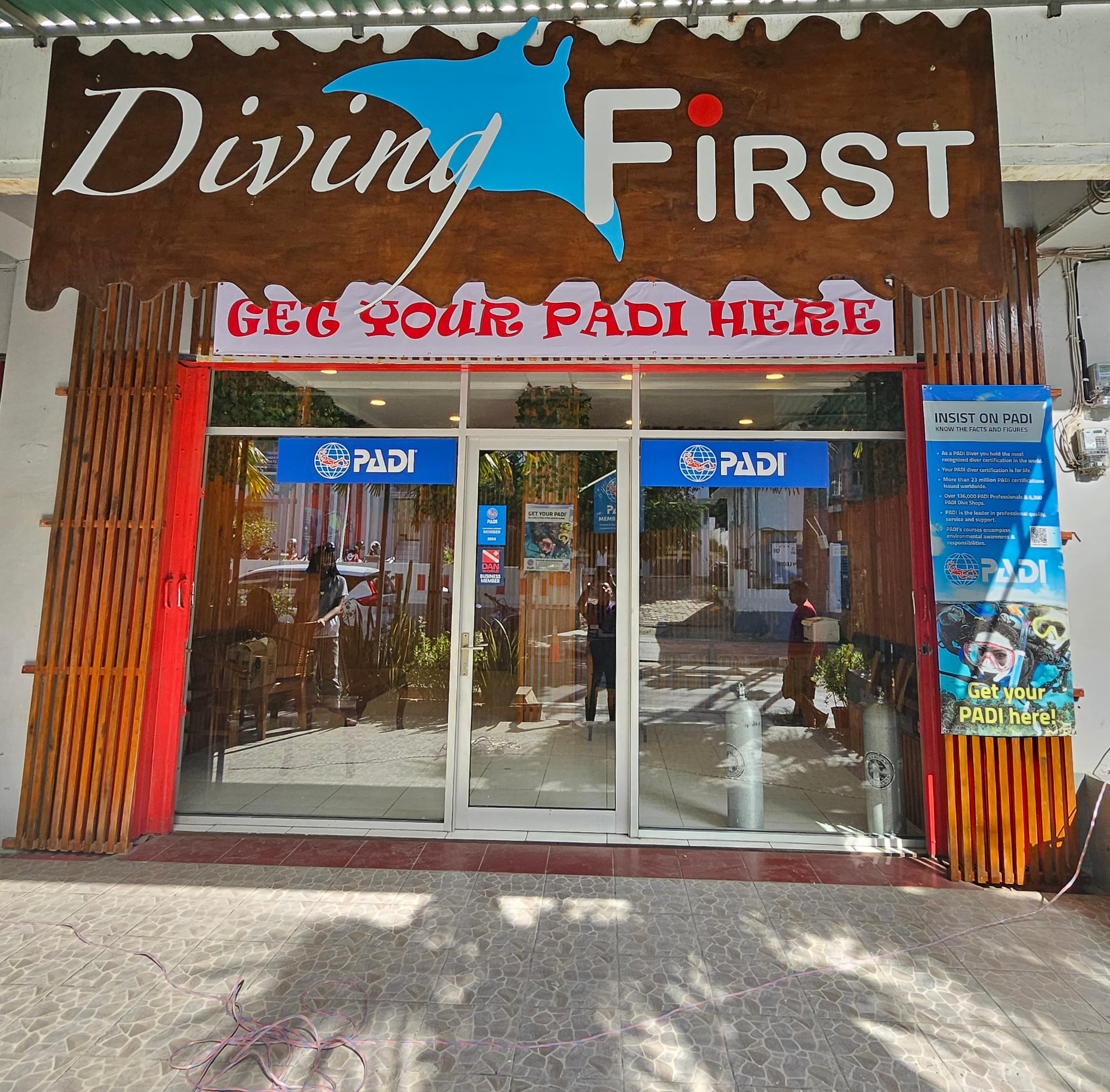 Diving First
