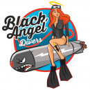 Black Angel Divers logo